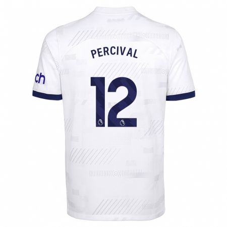 Kandiny Bambino Maglia Ria Percival #12 Bianco Kit Gara Home 2023/24 Maglietta