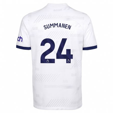 Kandiny Bambino Maglia Eveliina Summanen #24 Bianco Kit Gara Home 2023/24 Maglietta