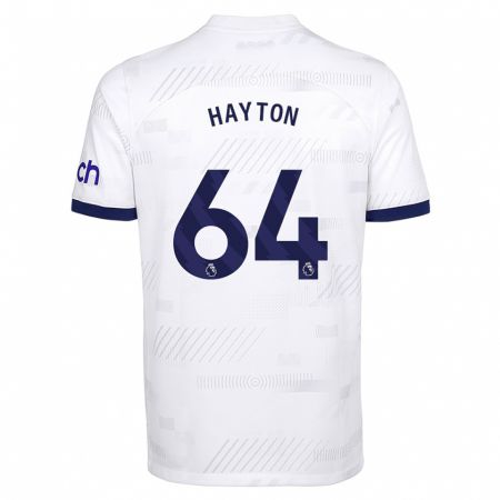 Kandiny Bambino Maglia Adam Hayton #64 Bianco Kit Gara Home 2023/24 Maglietta