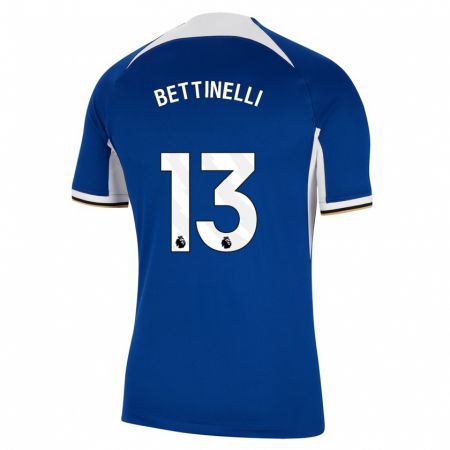 Kandiny Kinderen Marcus Bettinelli #13 Blauw Thuisshirt Thuistenue 2023/24 T-Shirt België