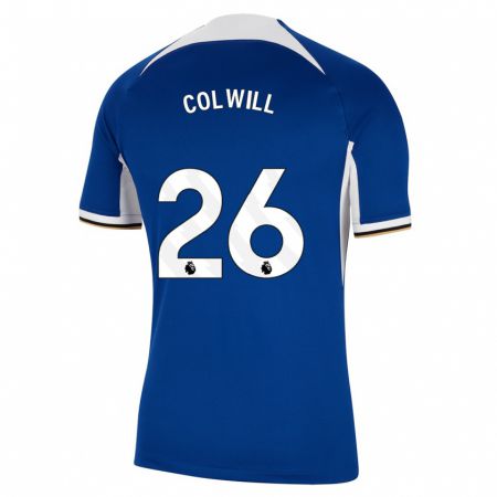 Kandiny Kinder Levi Colwill #26 Blau Heimtrikot Trikot 2023/24 T-Shirt Österreich