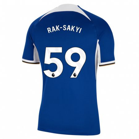 Kandiny Kinderen Sam Rak-Sakyi #59 Blauw Thuisshirt Thuistenue 2023/24 T-Shirt België