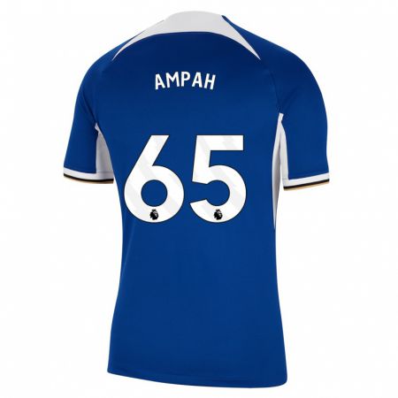 Kandiny Kinderen Ato Ampah #65 Blauw Thuisshirt Thuistenue 2023/24 T-Shirt België