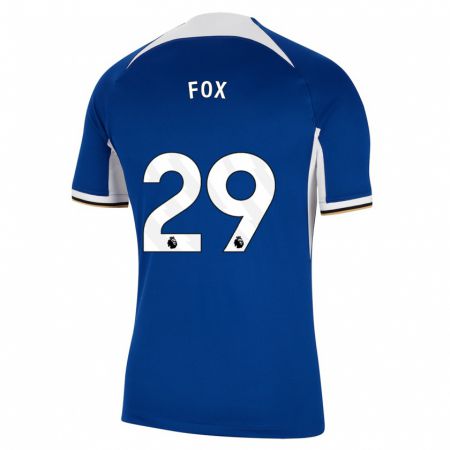 Kandiny Kinderen Jorja Fox #29 Blauw Thuisshirt Thuistenue 2023/24 T-Shirt België