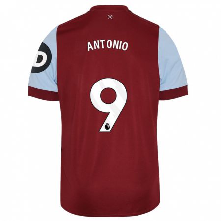 Kandiny Kinder Michail Antonio #9 Kastanienbraun Heimtrikot Trikot 2023/24 T-Shirt Österreich