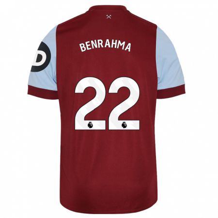 Kandiny Niño Camiseta Saïd Benrahma #22 Granate 1ª Equipación 2023/24 La Camisa