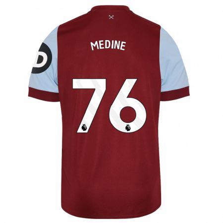 Kandiny Bambino Maglia Jethro Medine #76 Marrone Kit Gara Home 2023/24 Maglietta