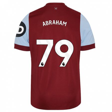 Kandiny Niño Camiseta Dondre Abraham #79 Granate 1ª Equipación 2023/24 La Camisa