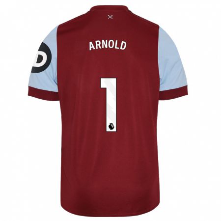 Kandiny Niño Camiseta Mackenzie Arnold #1 Granate 1ª Equipación 2023/24 La Camisa