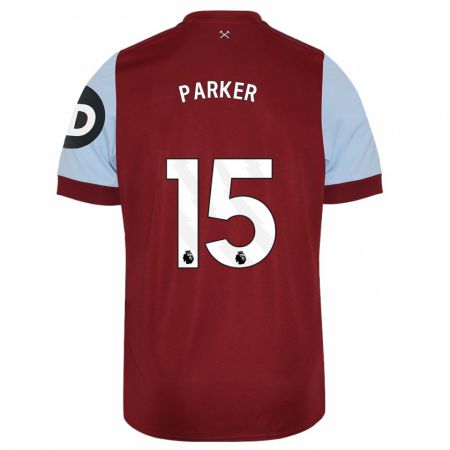 Kandiny Bambino Maglia Lucy Parker #15 Marrone Kit Gara Home 2023/24 Maglietta