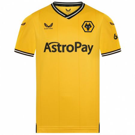 Kandiny Bambino Maglia José Sá #1 Giallo Kit Gara Home 2023/24 Maglietta