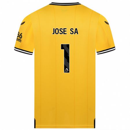 Kandiny Kinderen José Sá #1 Geel Thuisshirt Thuistenue 2023/24 T-Shirt België