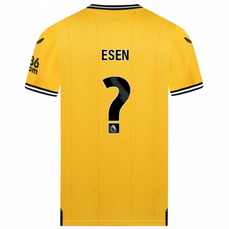 Kandiny Bambino Maglia Josh Esen #0 Giallo Kit Gara Home 2023/24 Maglietta