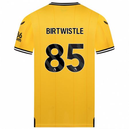 Kandiny Bambino Maglia Harry Birtwistle #85 Giallo Kit Gara Home 2023/24 Maglietta