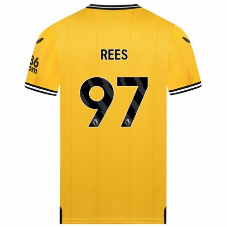 Kandiny Bambino Maglia Mason Rees #97 Giallo Kit Gara Home 2023/24 Maglietta