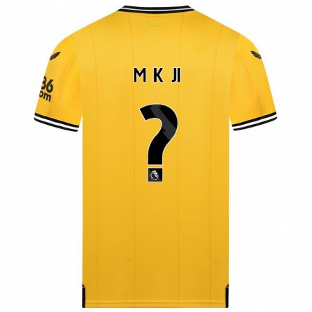 Kandiny Niño Camiseta Min-Kyu Ji #0 Amarillo 1ª Equipación 2023/24 La Camisa México