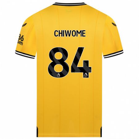 Kandiny Kinderen Leon Chiwome #84 Geel Thuisshirt Thuistenue 2023/24 T-Shirt België