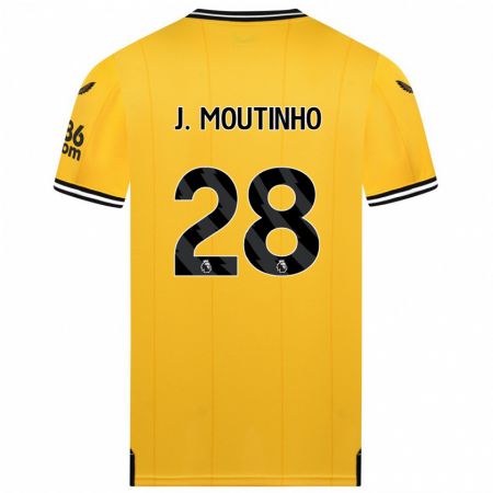 Kandiny Bambino Maglia Joao Moutinho #28 Giallo Kit Gara Home 2023/24 Maglietta