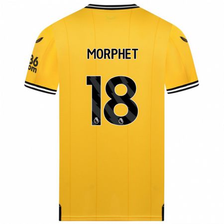 Kandiny Niño Camiseta Anna Morphet #18 Amarillo 1ª Equipación 2023/24 La Camisa México