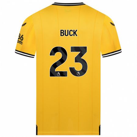 Kandiny Kinder Alex Buck #23 Gelb Heimtrikot Trikot 2023/24 T-Shirt Österreich