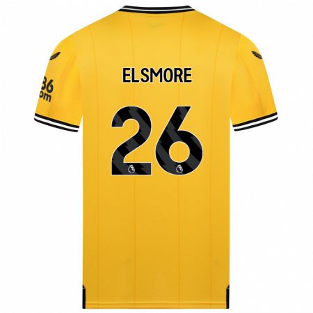 Kandiny Bambino Maglia Ria Elsmore #26 Giallo Kit Gara Home 2023/24 Maglietta