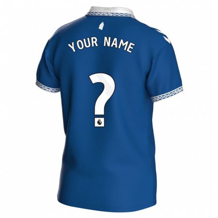 Kandiny Bambino Maglia Il Tuo Nome #0 Blu Reale Kit Gara Home 2023/24 Maglietta