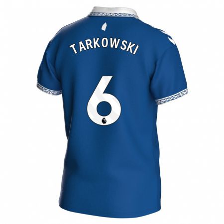 Kandiny Kinderen James Tarkowski #6 Koningsblauw Thuisshirt Thuistenue 2023/24 T-Shirt België