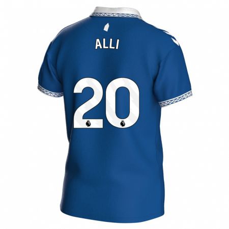 Kandiny Bambino Maglia Dele Alli #20 Blu Reale Kit Gara Home 2023/24 Maglietta