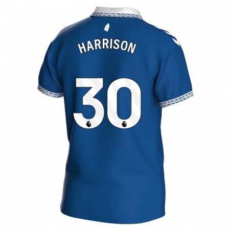 Kandiny Kinder Jack Harrison #30 Königsblau Heimtrikot Trikot 2023/24 T-Shirt Österreich