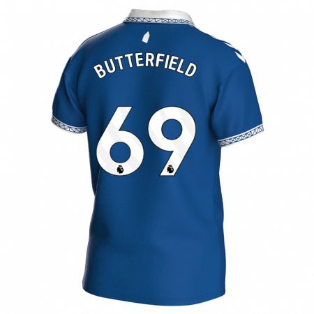 Kandiny Kinder Luke Butterfield #69 Königsblau Heimtrikot Trikot 2023/24 T-Shirt Österreich