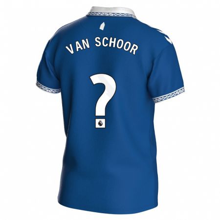 Kandiny Kinder Joshua Van Schoor #0 Königsblau Heimtrikot Trikot 2023/24 T-Shirt Österreich