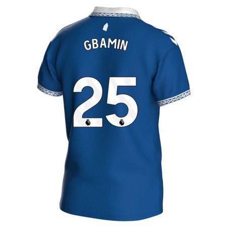 Kandiny Bambino Maglia Jean-Philippe Gbamin #25 Blu Reale Kit Gara Home 2023/24 Maglietta