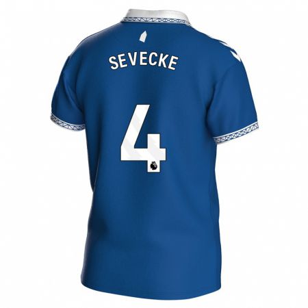 Kandiny Bambino Maglia Rikke Sevecke #4 Blu Reale Kit Gara Home 2023/24 Maglietta