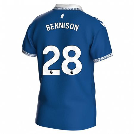 Kandiny Bambino Maglia Hanna Bennison #28 Blu Reale Kit Gara Home 2023/24 Maglietta