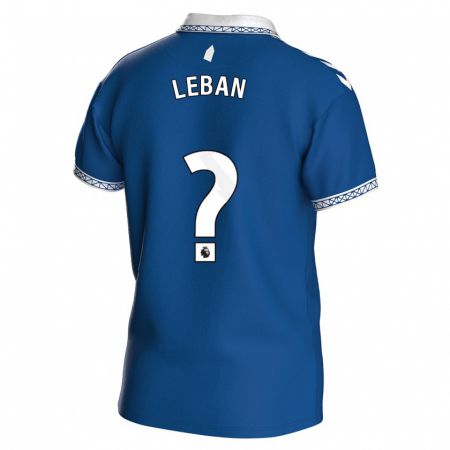 Kandiny Bambino Maglia Zan-Luk Leban #0 Blu Reale Kit Gara Home 2023/24 Maglietta