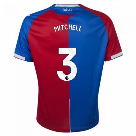 Kandiny Kinderen Tyrick Mitchell #3 Rood Blauw Thuisshirt Thuistenue 2023/24 T-Shirt België