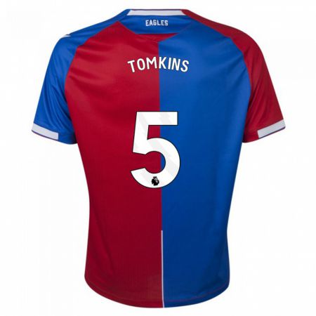 Kandiny Kinder James Tomkins #5 Rot Blau Heimtrikot Trikot 2023/24 T-Shirt Österreich