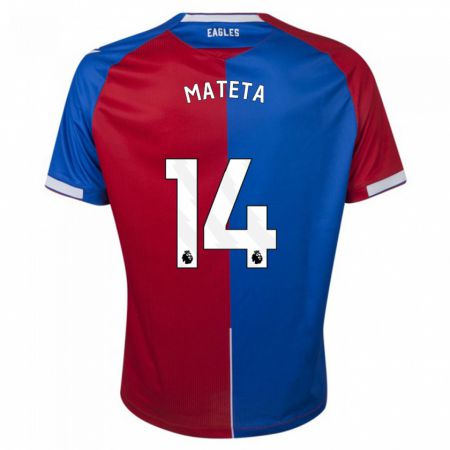 Kandiny Kinder Jean-Philippe Mateta #14 Rot Blau Heimtrikot Trikot 2023/24 T-Shirt Österreich