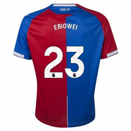 Kandiny Kinderen Malcolm Ebiowei #23 Rood Blauw Thuisshirt Thuistenue 2023/24 T-Shirt België