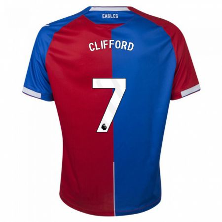 Kandiny Kinderen Charley Clifford #7 Rood Blauw Thuisshirt Thuistenue 2023/24 T-Shirt België