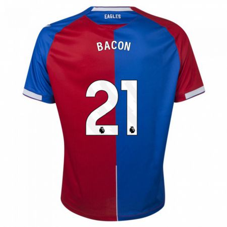 Kandiny Bambino Maglia Skye Bacon #21 Rosso Blu Kit Gara Home 2023/24 Maglietta