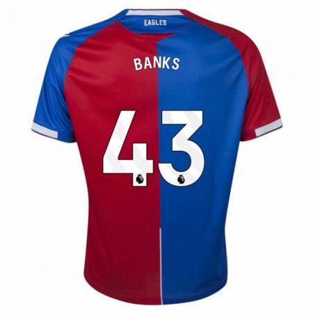 Kandiny Kinder Scott Banks #43 Rot Blau Heimtrikot Trikot 2023/24 T-Shirt Österreich