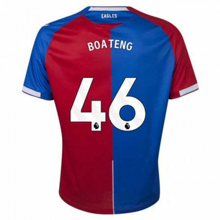 Kandiny Kinder Malachi Boateng #46 Rot Blau Heimtrikot Trikot 2023/24 T-Shirt Österreich