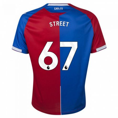 Kandiny Bambino Maglia Rob Street #67 Rosso Blu Kit Gara Home 2023/24 Maglietta