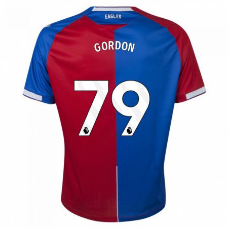 Kandiny Kinder John-Kymani Gordon #79 Rot Blau Heimtrikot Trikot 2023/24 T-Shirt Österreich