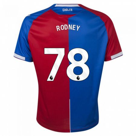 Kandiny Bambino Maglia Kaden Rodney #78 Rosso Blu Kit Gara Home 2023/24 Maglietta