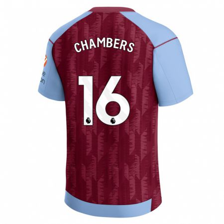 Kandiny Kinderen Calum Chambers #16 Claret Blauw Thuisshirt Thuistenue 2023/24 T-Shirt België