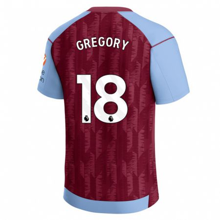 Kandiny Bambino Maglia Freya Gregory #18 Blu Bordeaux Kit Gara Home 2023/24 Maglietta