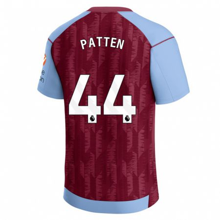 Kandiny Kinderen Anna Patten #44 Claret Blauw Thuisshirt Thuistenue 2023/24 T-Shirt België