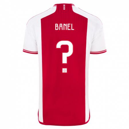 Kandiny Bambino Maglia Jaydon Banel #0 Rosso Bianco Kit Gara Home 2023/24 Maglietta